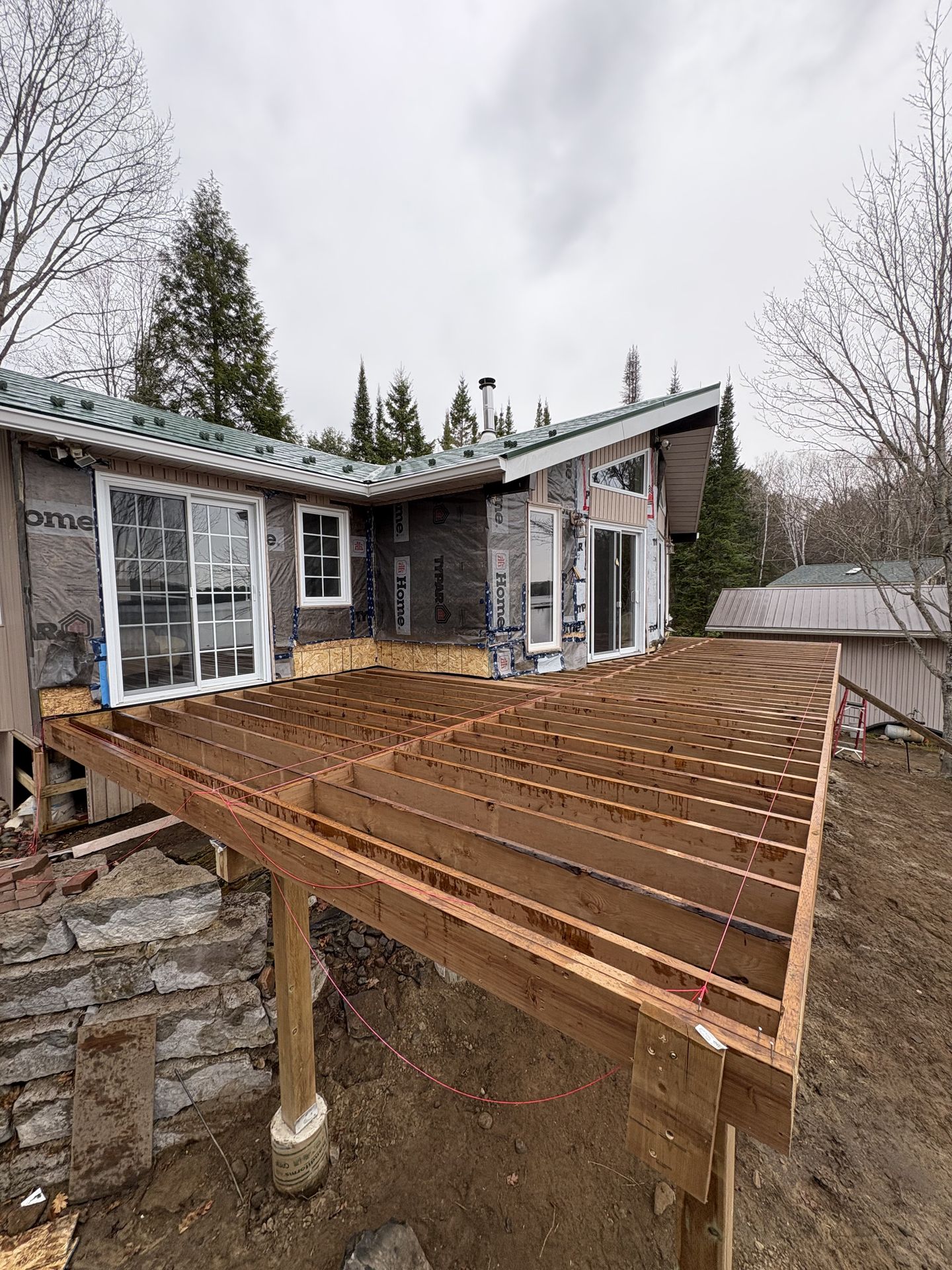 Grey Composite Cottage Deck — During