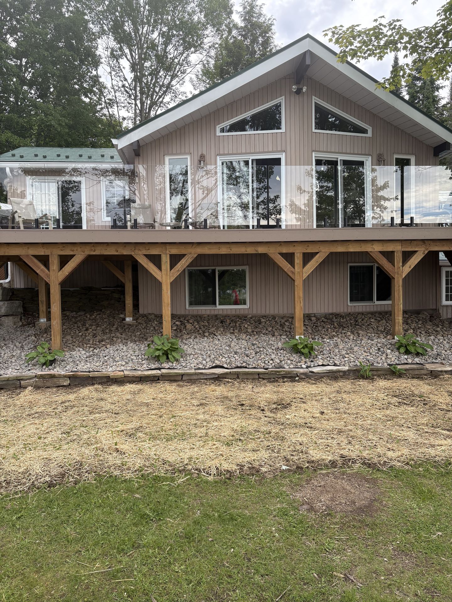 Grey Composite Cottage Deck — After